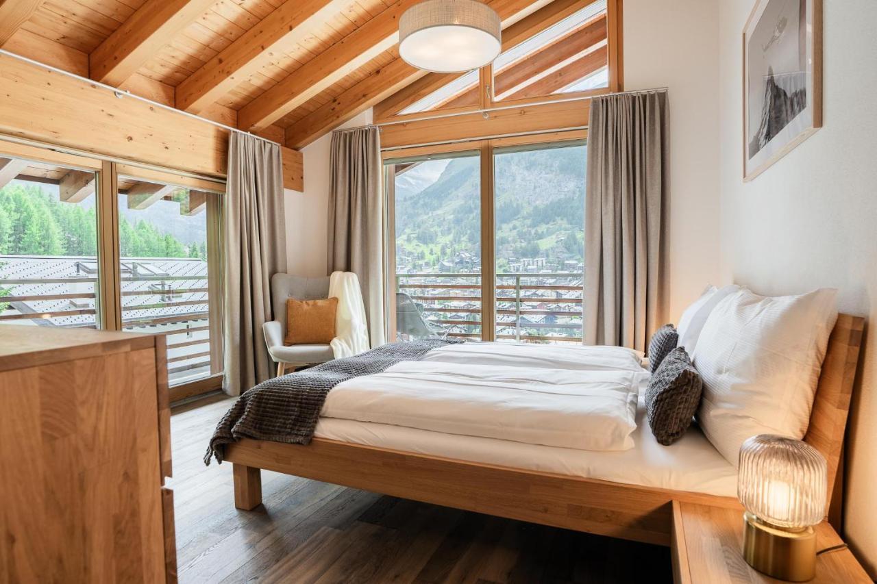 Fantastic Panoramic View Home In Zermatt Exterior foto
