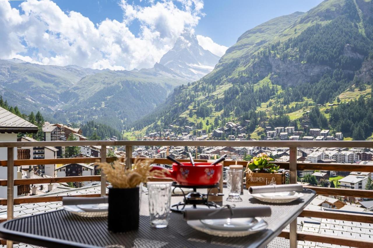 Fantastic Panoramic View Home In Zermatt Exterior foto